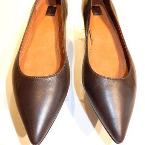 Frye Brown Leather Flats